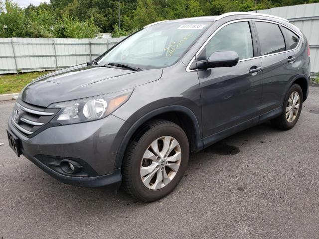 2HKRM4H7XEH716533 - 2014 HONDA CR-V EXL GRAY photo 1