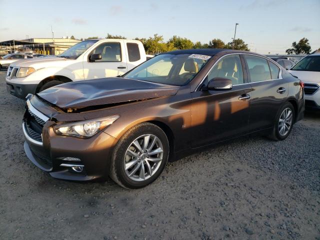 JN1BV7AP6FM350803 - 2015 INFINITI Q50 BASE CHARCOAL photo 1