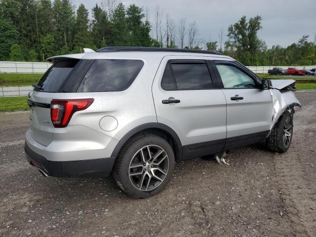 1FM5K8GT2GGA83765 - 2016 FORD EXPLORER SPORT SILVER photo 3