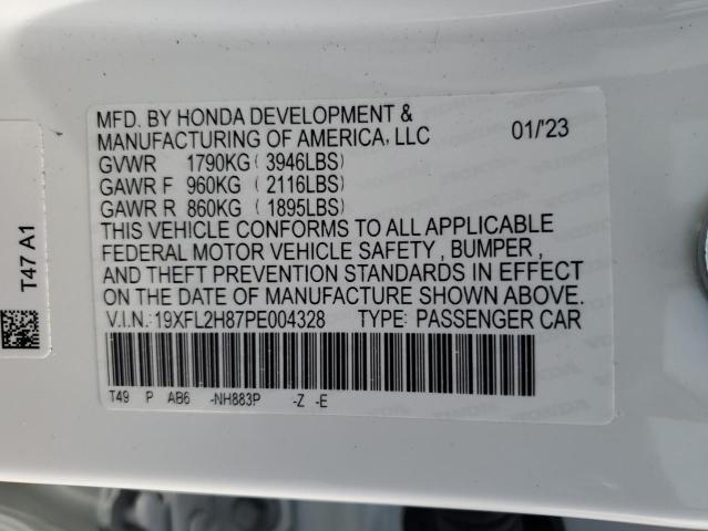 19XFL2H87PE004328 - 2023 HONDA CIVIC SPORT 白色 照片 12