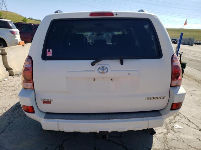 JTEBU17R750062019 - 2005 TOYOTA 4RUNNER LIMITED WHITE photo 6