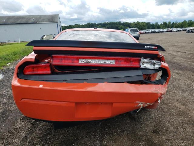 2B3LJ74W89H549506 - 2009 DODGE CHALLENGER SRT-8 ORANGE photo 6