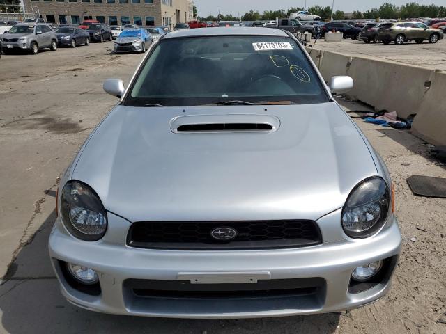 JF1GD29602G520690 - 2002 SUBARU IMPREZA WRX SILVER photo 5