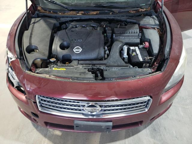 1N4AA5AP8AC808502 - 2010 NISSAN MAXIMA S MAROON photo 11