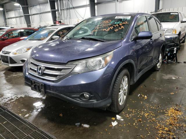 5J6RM4H52CL009881 - 2012 HONDA CR-V EX BLUE photo 2