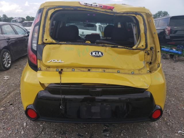 KNDJP3A52G7240924 - 2016 KIA SOUL + YELLOW photo 6