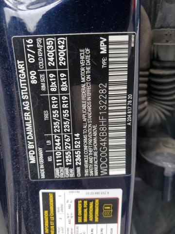 WDC0G4KB8HF132282 - 2017 MERCEDES-BENZ GLC 300 4MATIC BLUE photo 13