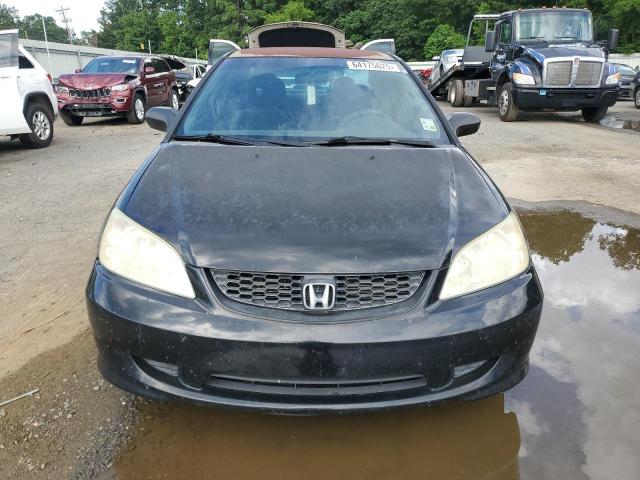 1HGEM22135L066710 - 2005 HONDA CIVIC DX VP შავი ფოტო 5