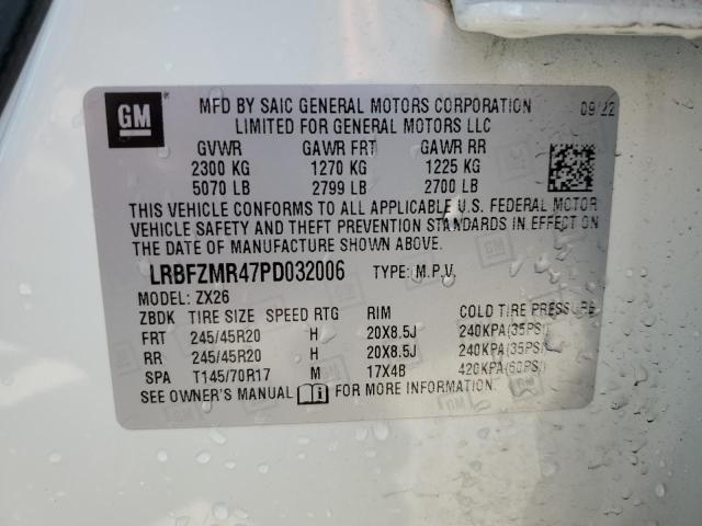 LRBFZMR47PD032006 - 2023 BUICK ENVISION PREFERRED WHITE photo 13