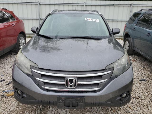 5J6RM4H75CL001758 - 2012 HONDA CR-V EXL GRAY photo 5