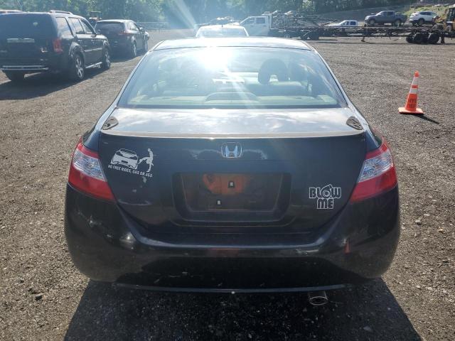 2HGFG12818H505665 - 2008 HONDA CIVIC EX BLACK photo 6