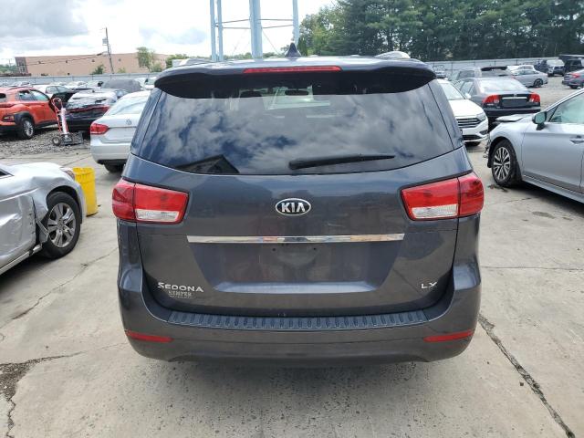 KNDMB5C1XF6069328 - 2015 KIA SEDONA LX GRAY photo 6