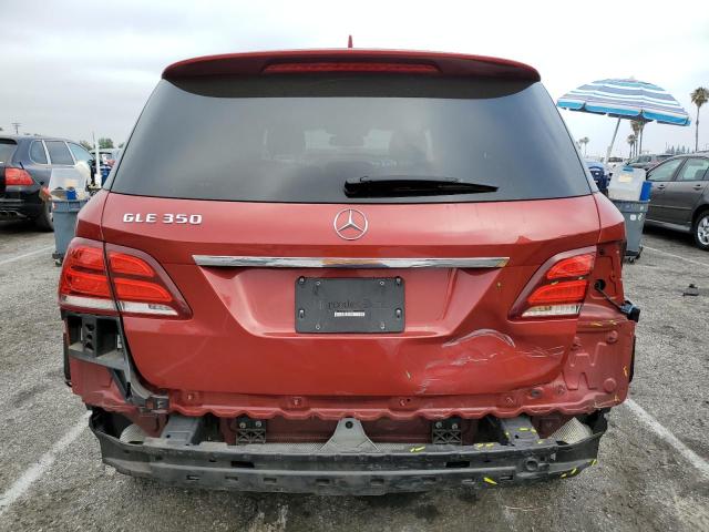 4JGDA5JB1GA783079 - 2016 MERCEDES-BENZ GLE 350 RED photo 6
