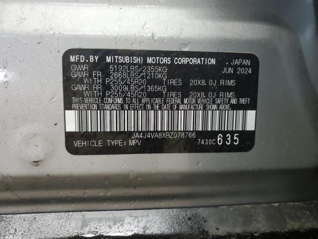 JA4J4VA8XRZ078766 - 2024 MITSUBISHI OUTLANDER SE 银色 照片 14