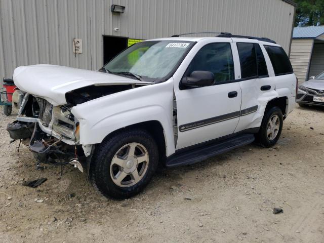 1GNDT13S922470165 - 2002 CHEVROLET TRAIL BLAZ WHITE photo 1