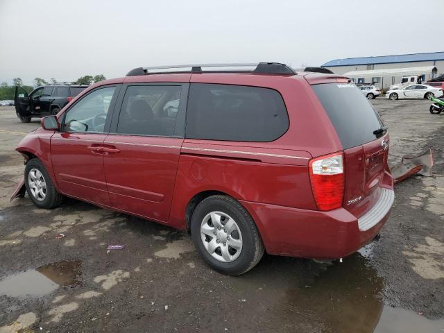 KNDMB233786247117 - 2008 KIA SEDONA EX RED photo 2