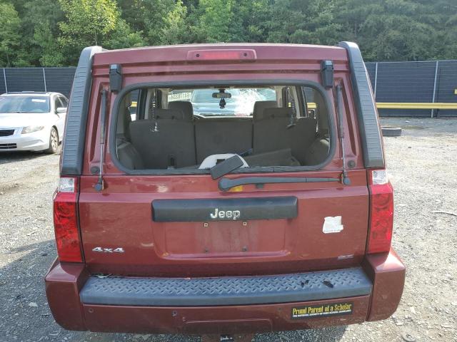 1J8HG48K88C219769 - 2008 JEEP COMMANDER SPORT წითელი ფოტო 6