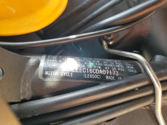 JKALEEC16CDA07173 - 2012 KAWASAKI VERSYS 650 C ORANGE photo 9