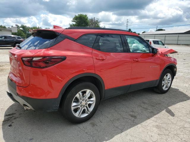 3GNKBCR45MS581818 - 2021 CHEVROLET BLAZER 2LT RED photo 3