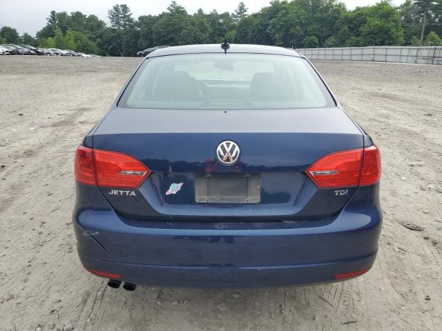 3VWLL7AJ3DM367480 - 2013 VOLKSWAGEN JETTA TDI BLUE photo 6