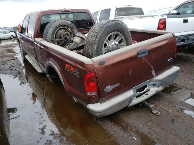 1FTWW31P35ED01104 - 2005 FORD F350 SRW SUPER DUTY BROWN photo 2