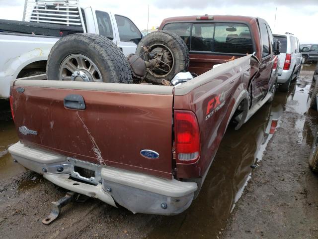 1FTWW31P35ED01104 - 2005 FORD F350 SRW SUPER DUTY BROWN photo 3