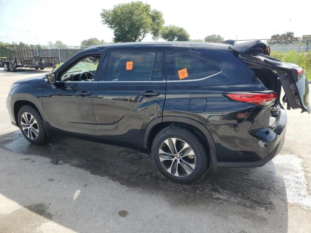 5TDGZRBH2NS587074 - 2022 TOYOTA HIGHLANDER XLE BLACK photo 2