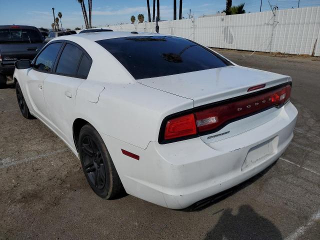 2C3CDXHG3CH299306 - 2012 DODGE CHARGER SXT WHITE photo 3