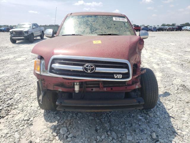 5TBRT34111S139693 - 2001 TOYOTA TUNDRA ACCESS CAB RED photo 5