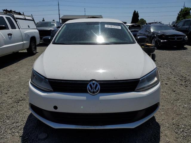 3VW2K7AJ5EM384717 - 2014 VOLKSWAGEN JETTA BASE WHITE photo 5