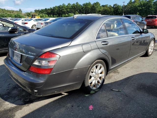 WDDNG86X17A117410 - 2007 MERCEDES-BENZ S 550 4MATIC GRAY photo 3