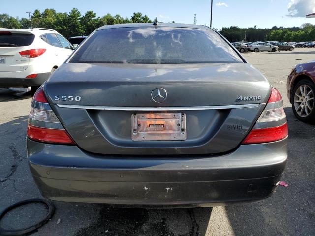 WDDNG86X17A117410 - 2007 MERCEDES-BENZ S 550 4MATIC GRAY photo 6