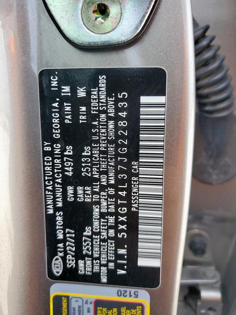 5XXGT4L37JG228435 - 2018 KIA OPTIMA LX SILVER photo 12