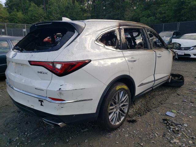 5J8YE1H86NL029501 - 2022 ACURA MDX ADVANCE WHITE photo 3