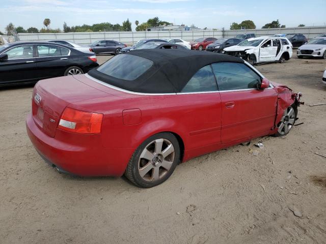 WAUAC48HX5K001212 - 2005 AUDI A4 1.8 CABRIOLET RED photo 3