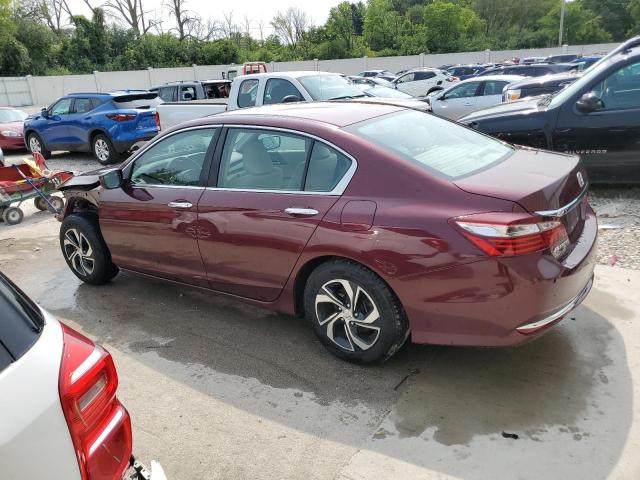 1HGCR2F32GA197355 - 2016 HONDA ACCORD LX BURGUNDY photo 2