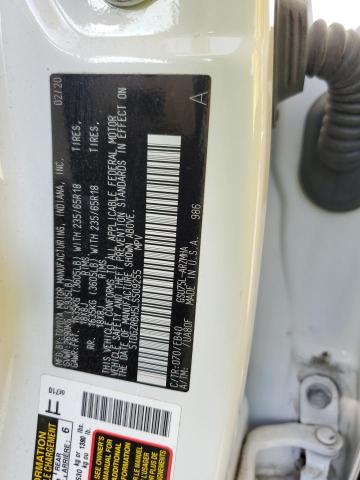 5TDGZRBH5LS509255 - 2020 TOYOTA HIGHLANDER XLE Biały zdjęcie 14