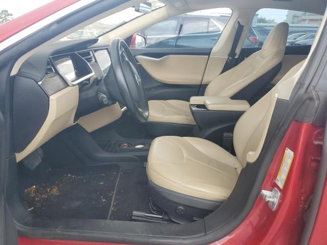 5YJSA1AG7DFP12228 - 2013 TESLA MODEL S RED photo 7