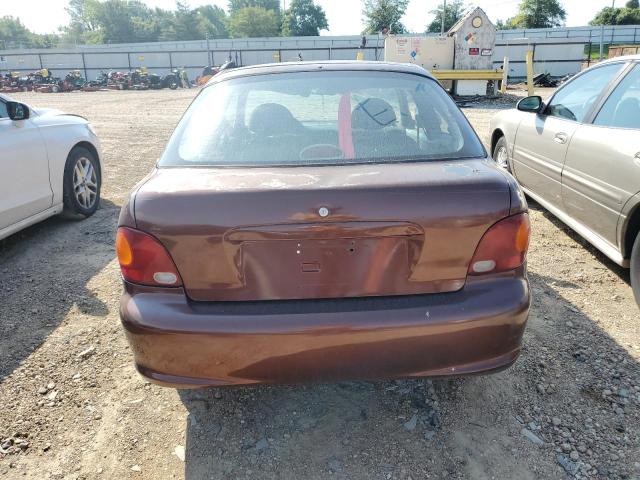 KMHVD14NXTU189870 - 1996 HYUNDAI ACCENT BASE BROWN photo 6