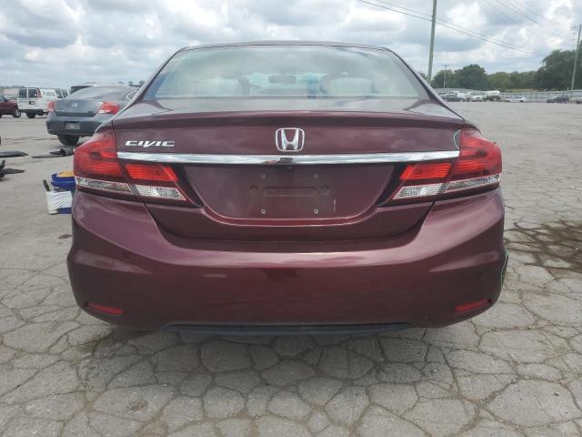 19XFB2F50EE017799 - 2014 HONDA CIVIC LX MAROON photo 6