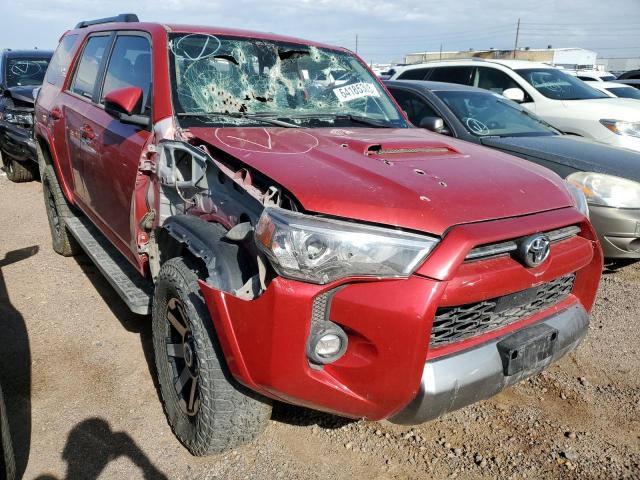 JTEPU5JR3M5929746 - 2021 TOYOTA 4RUNNER SR5/SR5 PREMIUM RED photo 4