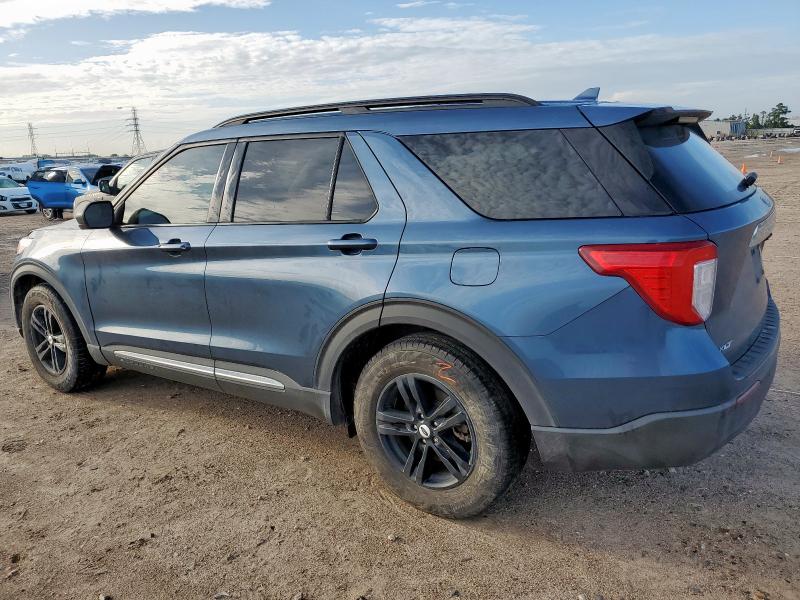 1FMSK7DH7LGB63263 - 2020 FORD EXPLORER XLT BLUE photo 2