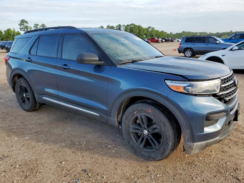1FMSK7DH7LGB63263 - 2020 FORD EXPLORER XLT BLUE photo 4