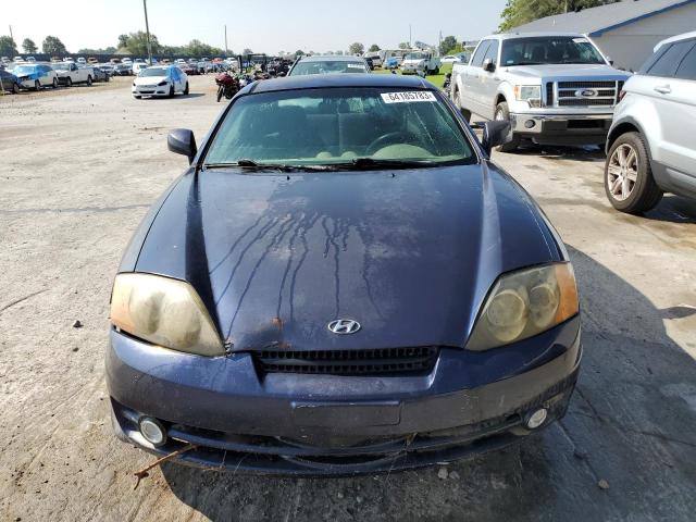 KMHHM65D64U121342 - 2004 HYUNDAI TIBURON BLUE photo 5