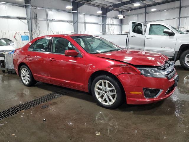 3FAHP0JG8AR348307 - 2010 FORD FUSION SEL RED photo 4