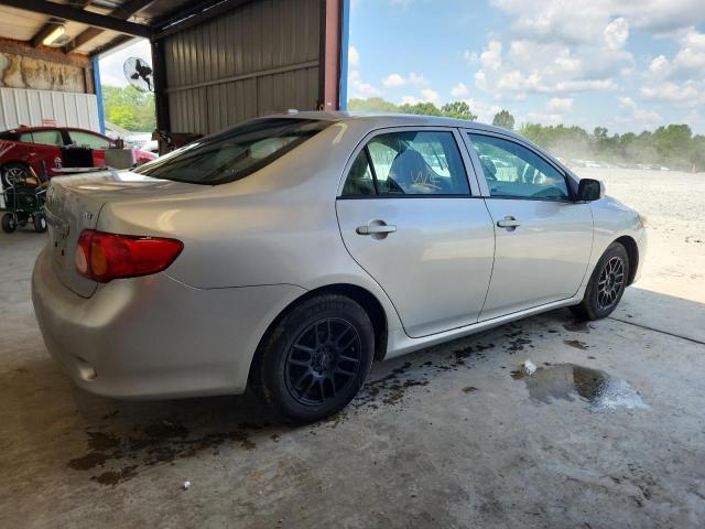 2T1BU4EE8AC525937 - 2010 TOYOTA COROLLA BASE SILVER photo 3