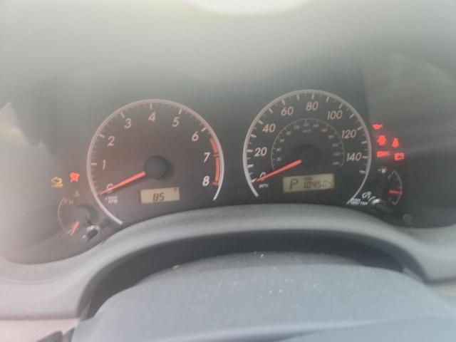 2T1BU4EE8AC525937 - 2010 TOYOTA COROLLA BASE SILVER photo 9