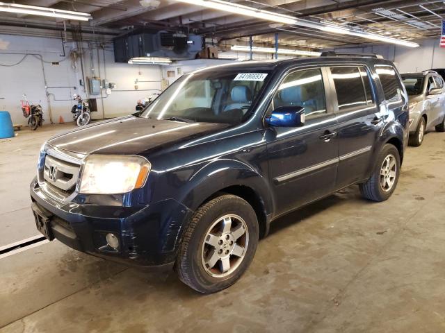 5FNYF488X9B011590 - 2009 HONDA PILOT TOURING BLUE photo 1