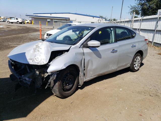 1N4AB7AP7DN902355 - 2013 NISSAN SENTRA S SILVER photo 1