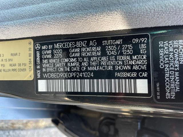 WDBED90E0PF241024 - 1993 MERCEDES-BENZ 300 TE 4MATIC GRAY photo 10